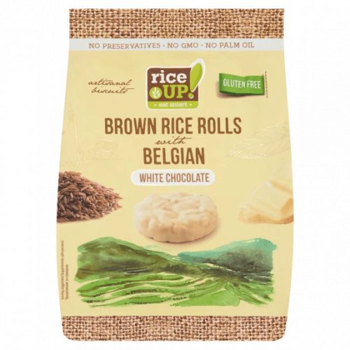 RICE UP BARNA RIZS SNACK FEHÉRCSOKOLÁDÉS 50G #18