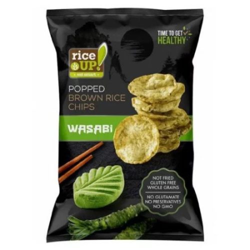 RICE UP CHIPS WASABI ÍZŰ 60G#24