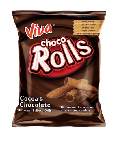 VIVA CHOCO ROLLS KAKAÓS KRÉMMEL TÖLTVE 100G #18