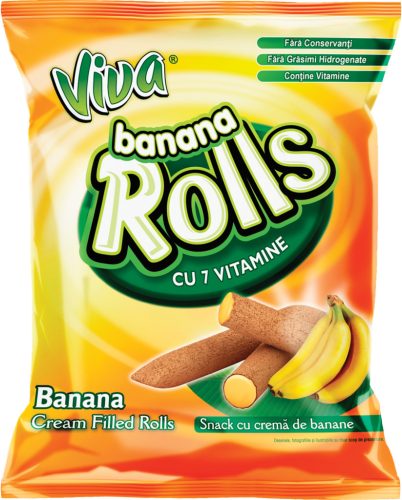 VIVA CHOCO ROLLS BANÁNOS KRÉMMEL TÖLTVE 100G #18