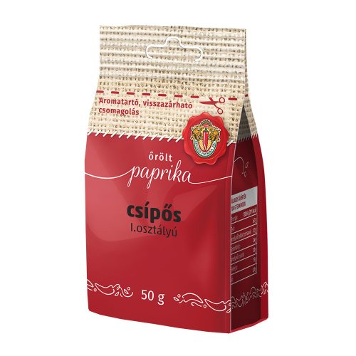 SZ. P. CSEM. ŐRÖLT PAPRIKA CSÍPŐS I. OSZT 50G #30