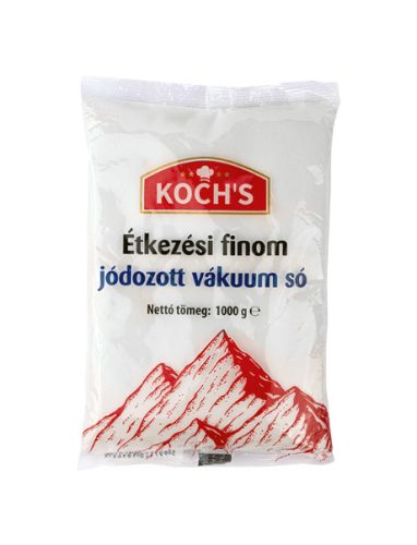 KOCHS ÉTKEZÉSI FINOM JÓDOZOTT VÁKUUM SÓ 1KG #12