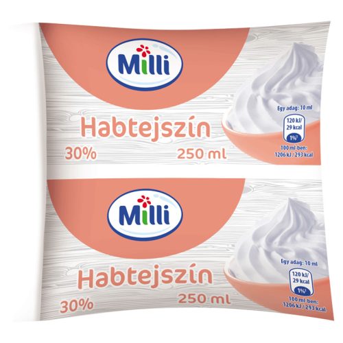 MILLI POLY FÉLTARTÓS HABTEJSZÍN 250ML #30