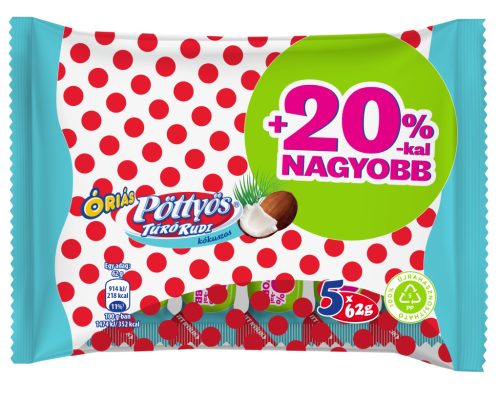 PÖTTYÖS T.R. ÓRIÁS KÓKUSZOS TEJBEV. +20% 5*62G #16