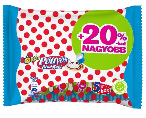 PÖTTYÖS T.R. ÓRIÁS NATÚR TEJBEVONÓS +20% 5X62G #16