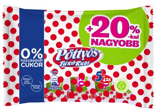 PÖTTYÖS T.R. 0% CUKOR NATÚR +20% 5X42G #17