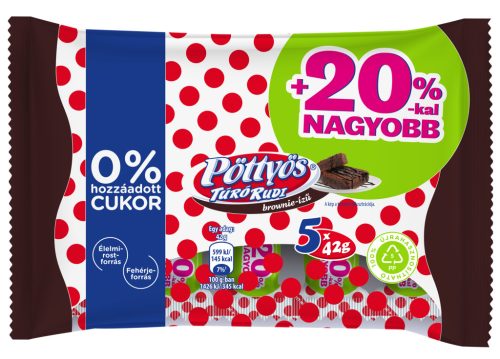 PÖTTYÖS T.R. 0% CUKOR BROWNIE ÍZŰ +20% 5X42G #17