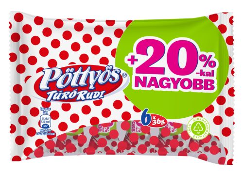 PÖTTYÖS T.R. NAT.ÉTBEV. +20% 6X36G #20