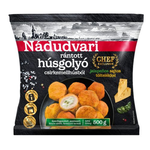 MIRELIT NÁDUDVARI RÁNTOTT HÚSGOLYÓ JALAPEN 500G#10