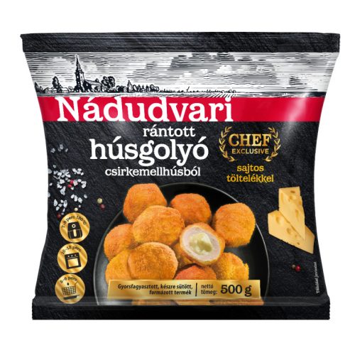 MIRELIT NÁDUDVARI RÁNTOTT HÚSGOLYÓ SAJTOS 500G#10