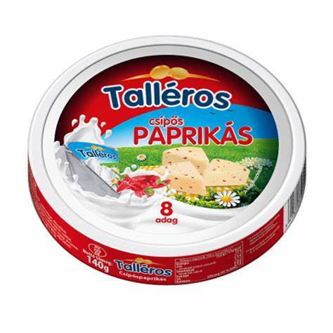 KŐRÖSI TALLÉROS DOB. SAJT CSÍPŐSPAPRIKÁS 140G #32