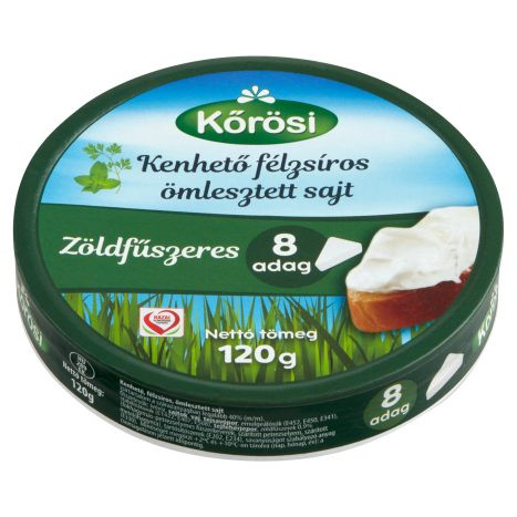 KŐRÖSI KÖRDOBOZOS SAJT ZÖLDFŰSZERES 120G #32