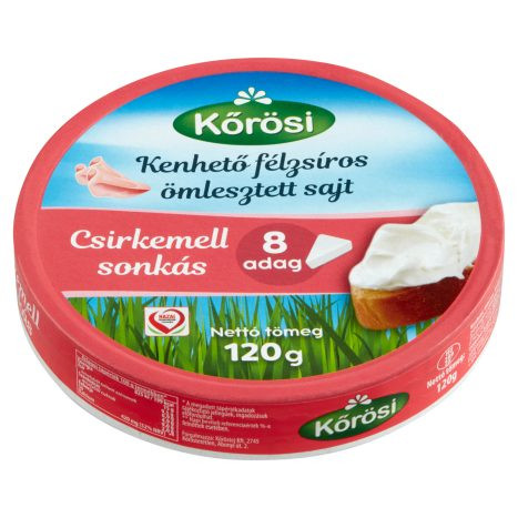 KŐRÖSI KÖRDOBOZOS SAJT CS.MELL SONKÁS 120G #32