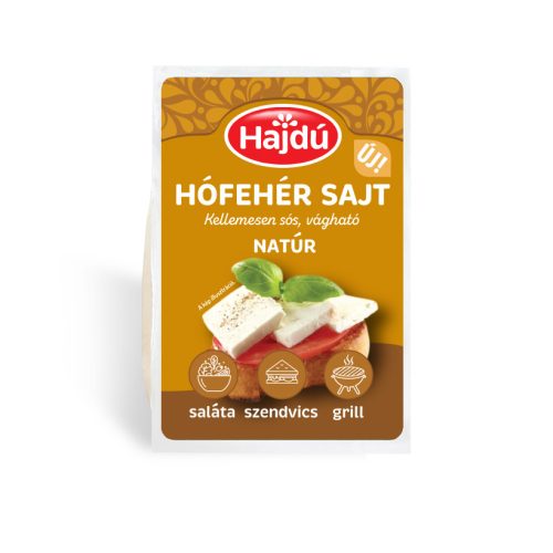 HAJDÚ HÓFEHÉR SAJT NATÚR 250G #12