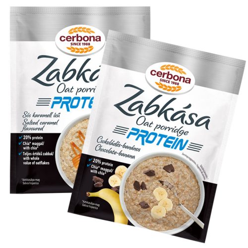 CERBONA ZABKÁSA PROTEIN CSOKI-BANÁN HCN 60G #20