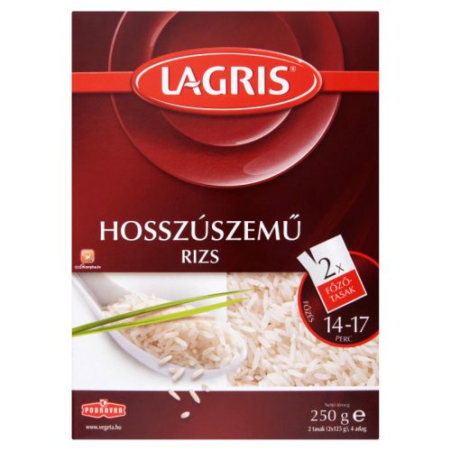 LAGRIS HOSSZÚSZEMŰ RIZS 2x125G#20